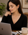 Silver Horseshoe Jewelry Set